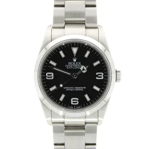 Pre Owned Rolex Oyster Perpetual Explorer 36 Watch 114270 Papers RW0502 (2011)