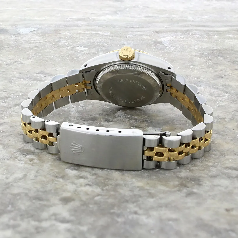 Pre Owned Rolex Oyster Perpetual Lady Datejust Bi Metal Ladies Watch 69173 RW0550 (1987)