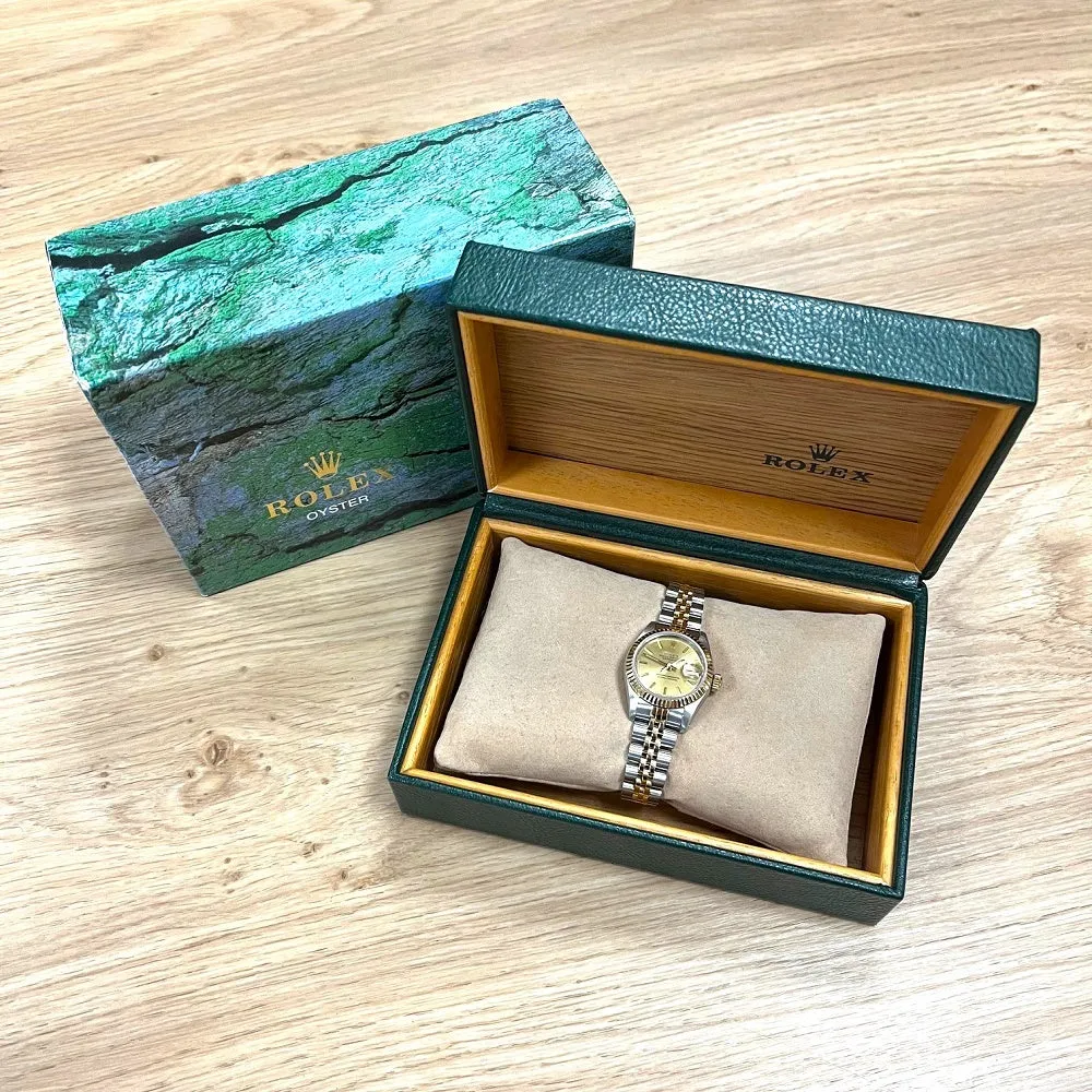 Pre Owned Rolex Oyster Perpetual Lady Datejust Bi Metal Ladies Watch 69173 RW0550 (1987)