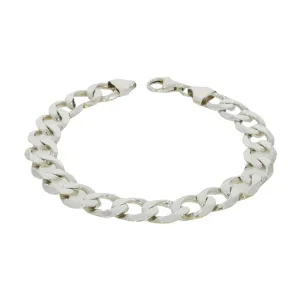 Pre Owned Sterling Silver 31.0g Heavy Curb Mens Bracelet