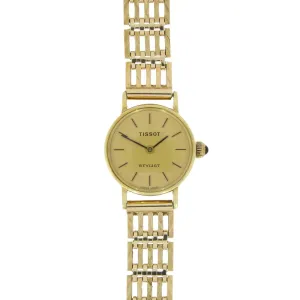 Pre Owned Tissot Stylist 9ct Gold Ladies Bracelet Watch RW0599