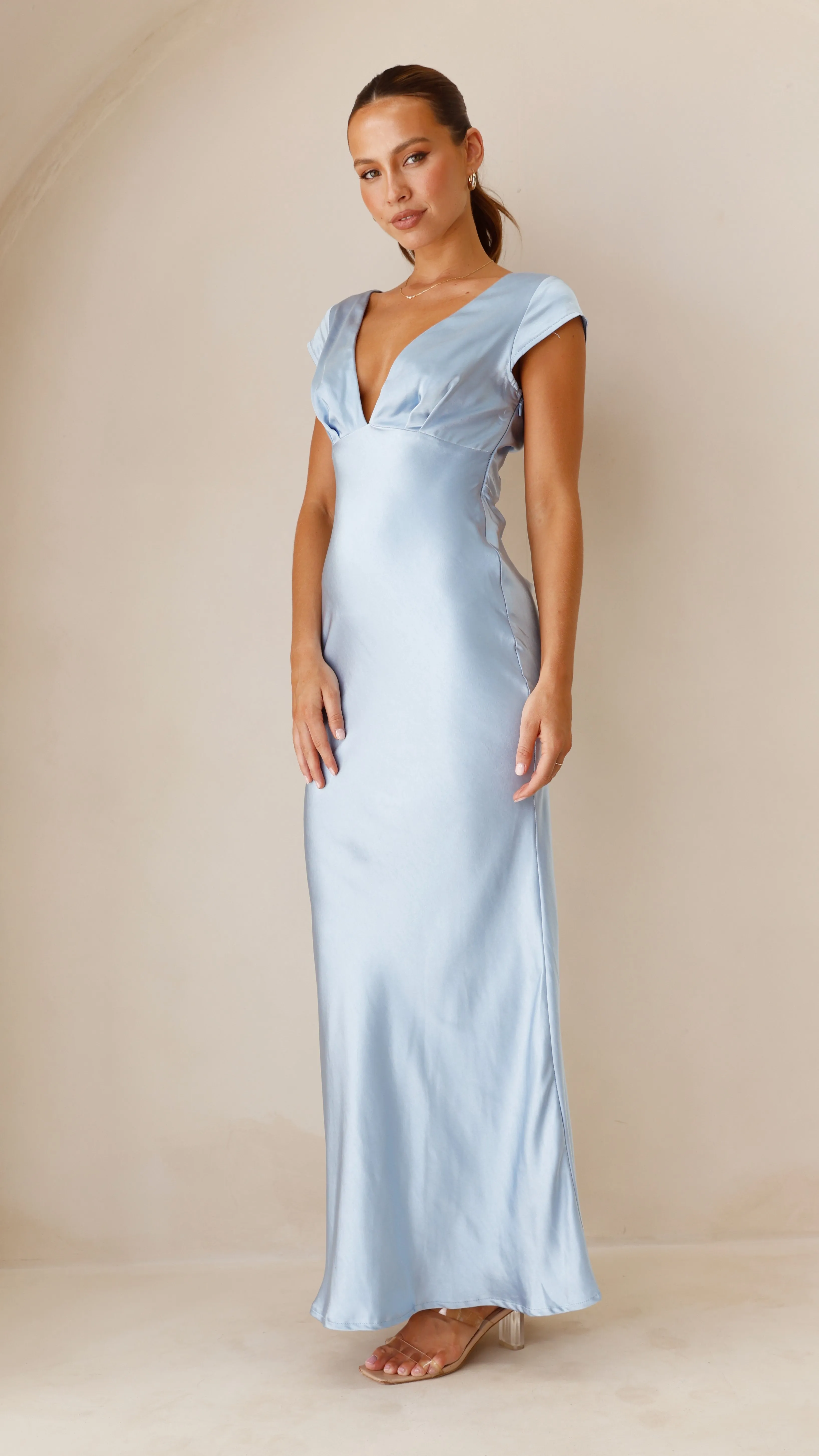 Premium Quality Amelia Maxi Dress - Blue  Limited Release!