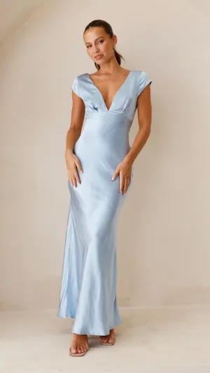 Premium Quality Amelia Maxi Dress - Blue  Limited Release!