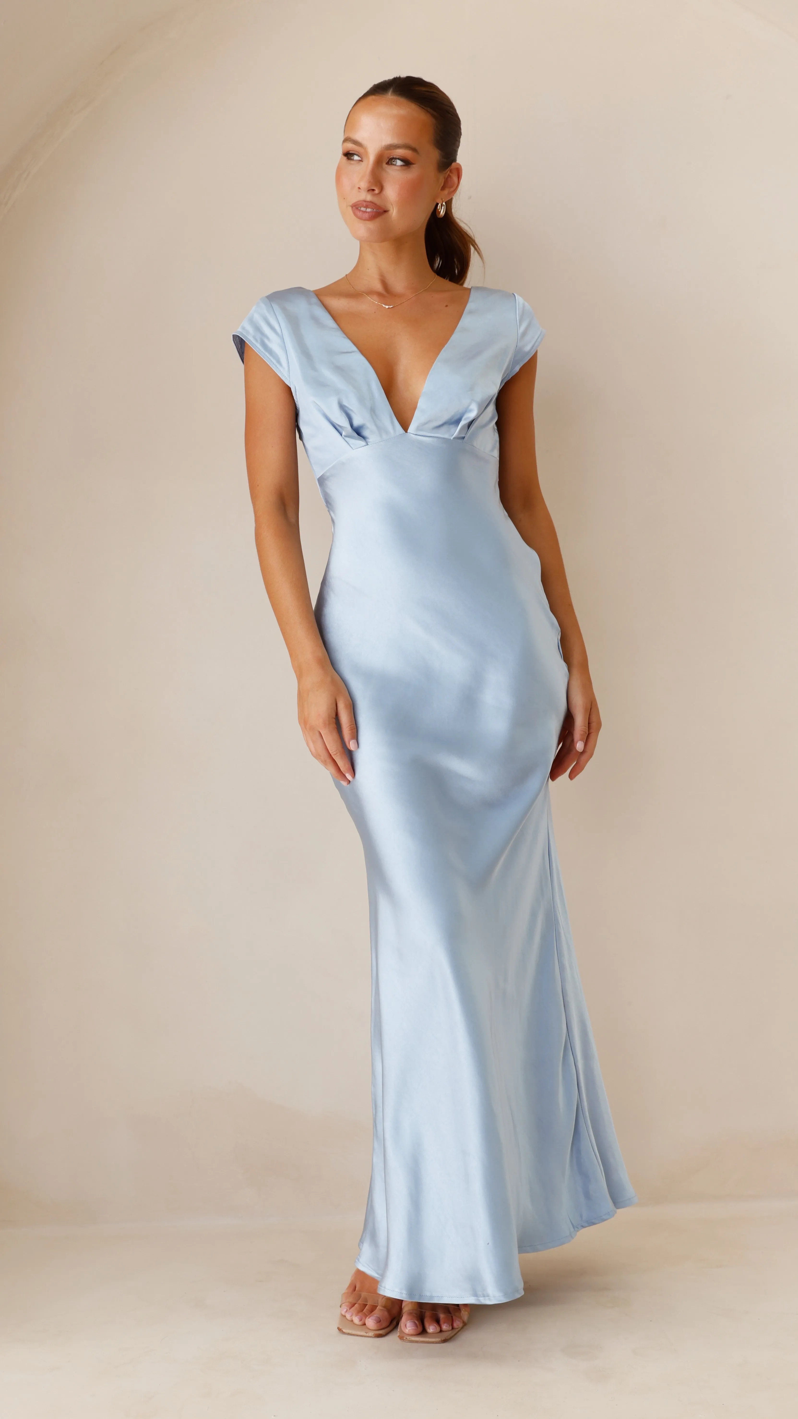Premium Quality Amelia Maxi Dress - Blue  Limited Release!