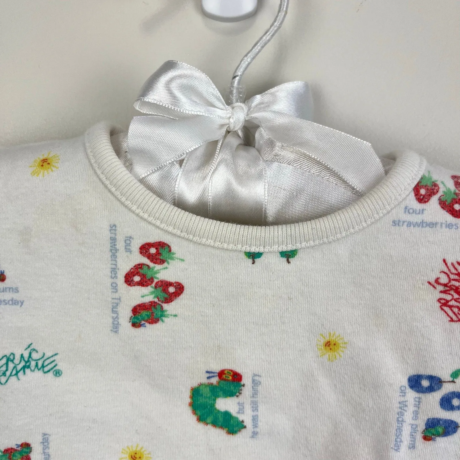 Premium Quality Vintage Y2K Carter's Eric Carle The Very Hungry Caterpillar T-Shirt 6-9 Months  Limited Availability!