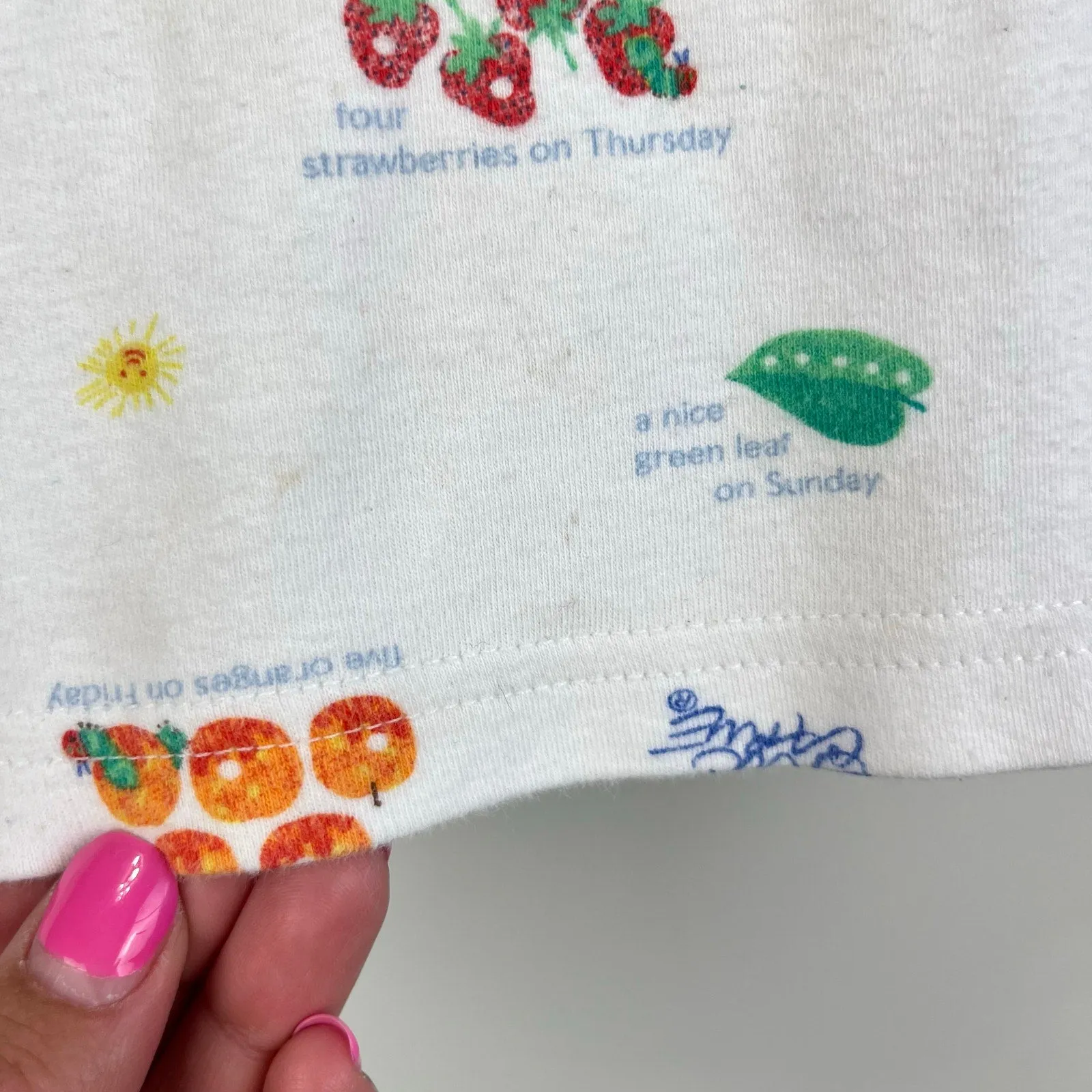 Premium Quality Vintage Y2K Carter's Eric Carle The Very Hungry Caterpillar T-Shirt 6-9 Months  Limited Availability!