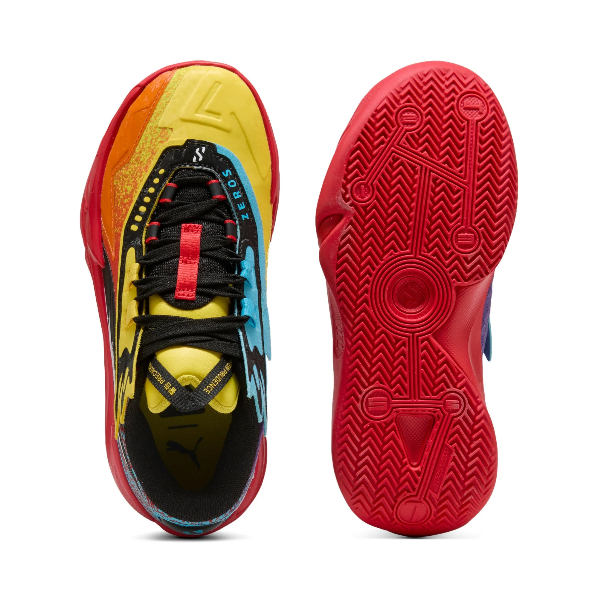 PUMA Big Kids' Scoot Zeros II Caution Basketball Shoes