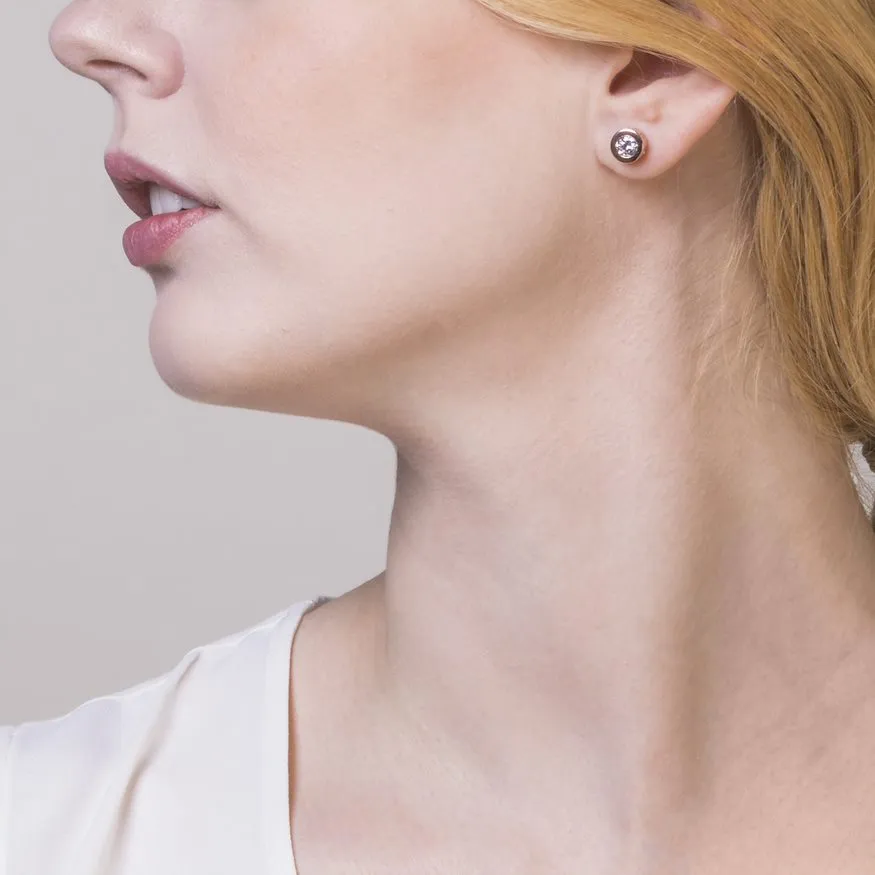 Radley Fountain Road Rose Gold Plated Ladies Stud Earrings RYJ1000