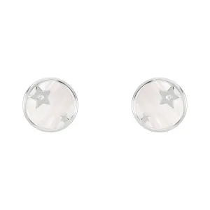 Radley Sterling Silver Mother of Pearl Diamond Disc Earrings RYJ1251