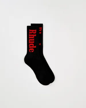 Rhude Script Socks