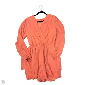 Romper By Express In Peach, Size: 10