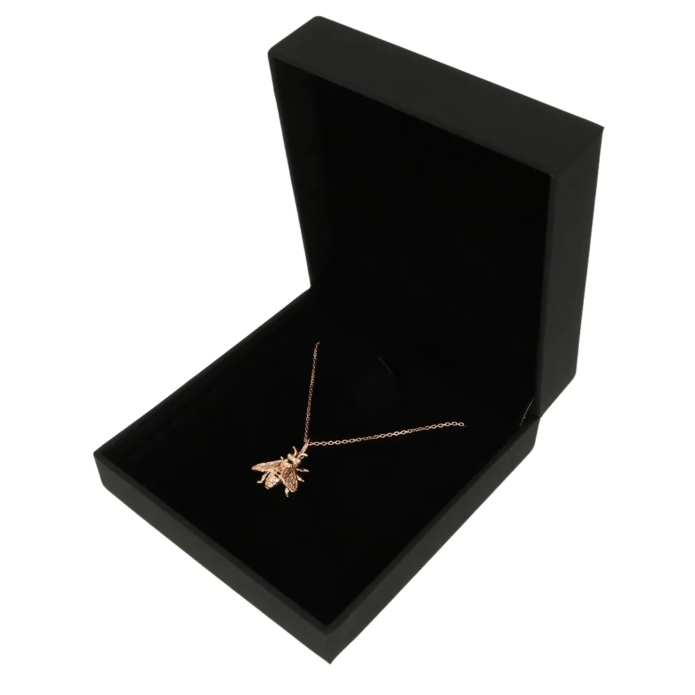 Rose Gold Plated Ladies Honey Bee Pendant and Chain