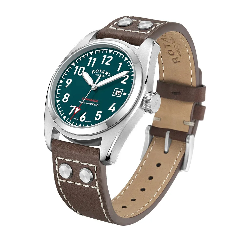 Rotary Commando Pilot Automatic Mens Watch GS05470/73