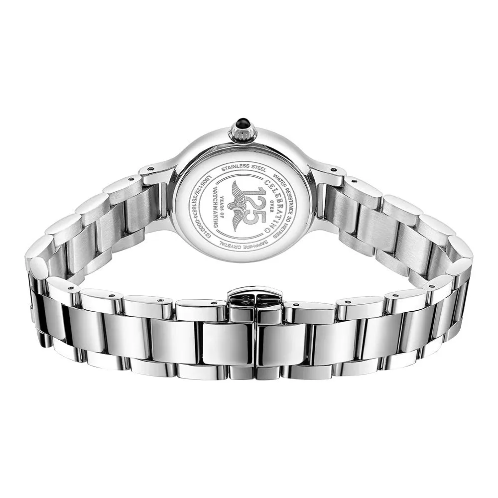 Rotary Elegance Black Mother of Pearl Dial Ladies Watch LB05135/38