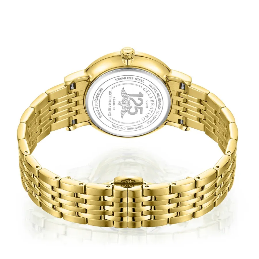 Rotary Gold Tone Stainless Steel Mens Watch GB05323/03