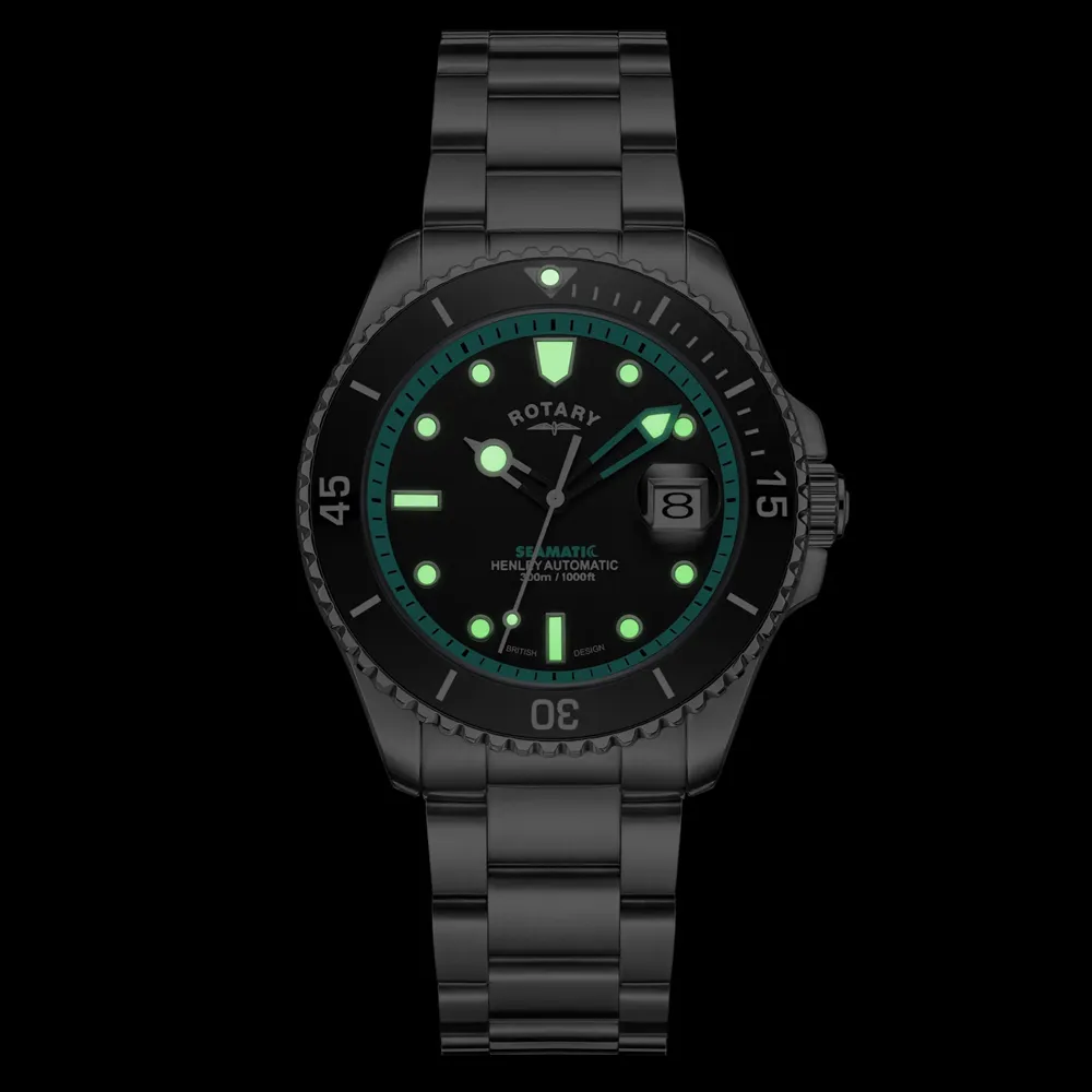 Rotary Seamatic Henley Automatic Mens Divers Watch GB05430/80