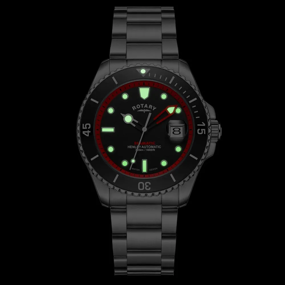 Rotary Seamatic Henley Automatic Mens Divers Watch GB05430/81