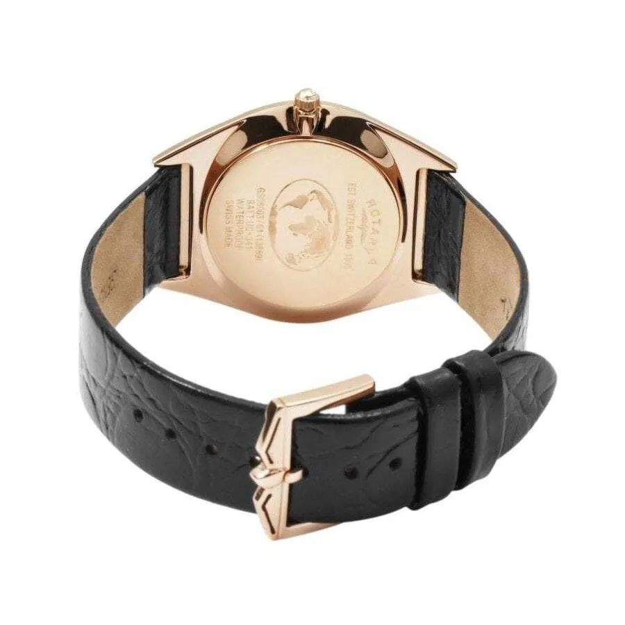 Rotary Ultra Slim Mens Watch Rose Gold GS08003/01