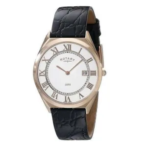 Rotary Ultra Slim Mens Watch Rose Gold GS08003/01