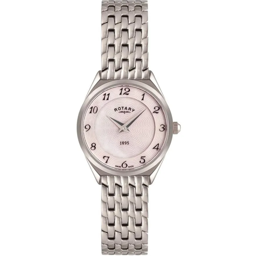 Rotary Ultra Slim Mother of Pearl Dial Ladies Watch LB08000/18