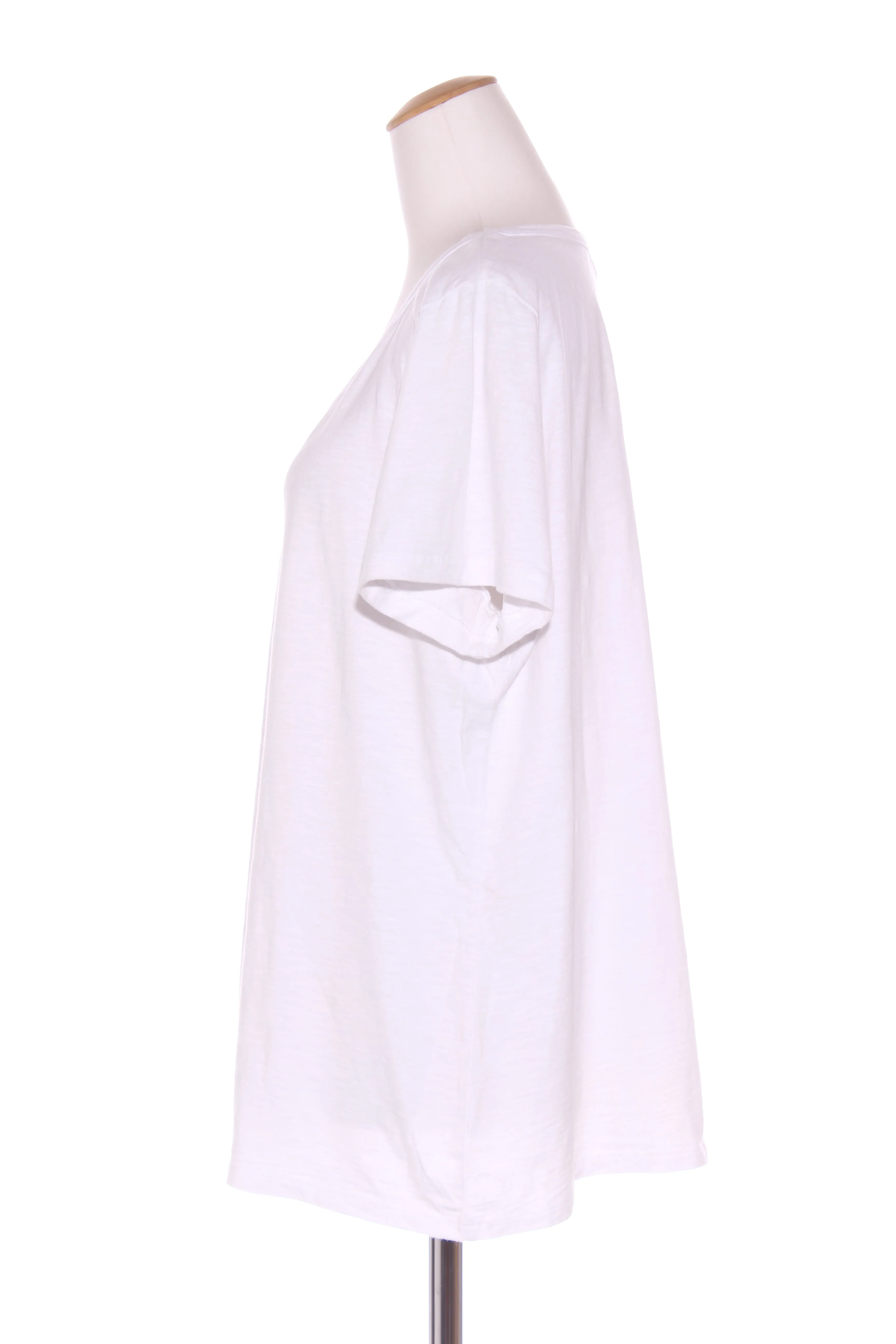 SARA - V neck cotton tee - White! 18