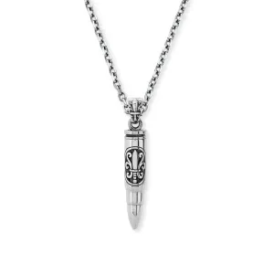 Save Brave Stainless Steel Mens Necklace SBN-BULLET