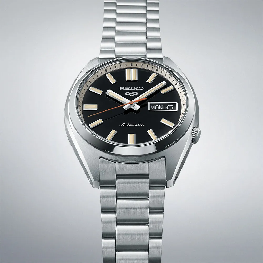 Seiko 5 Sports SXNS 'Deep Black Wash' Stainless Steel Mens Watch SRPK89K1