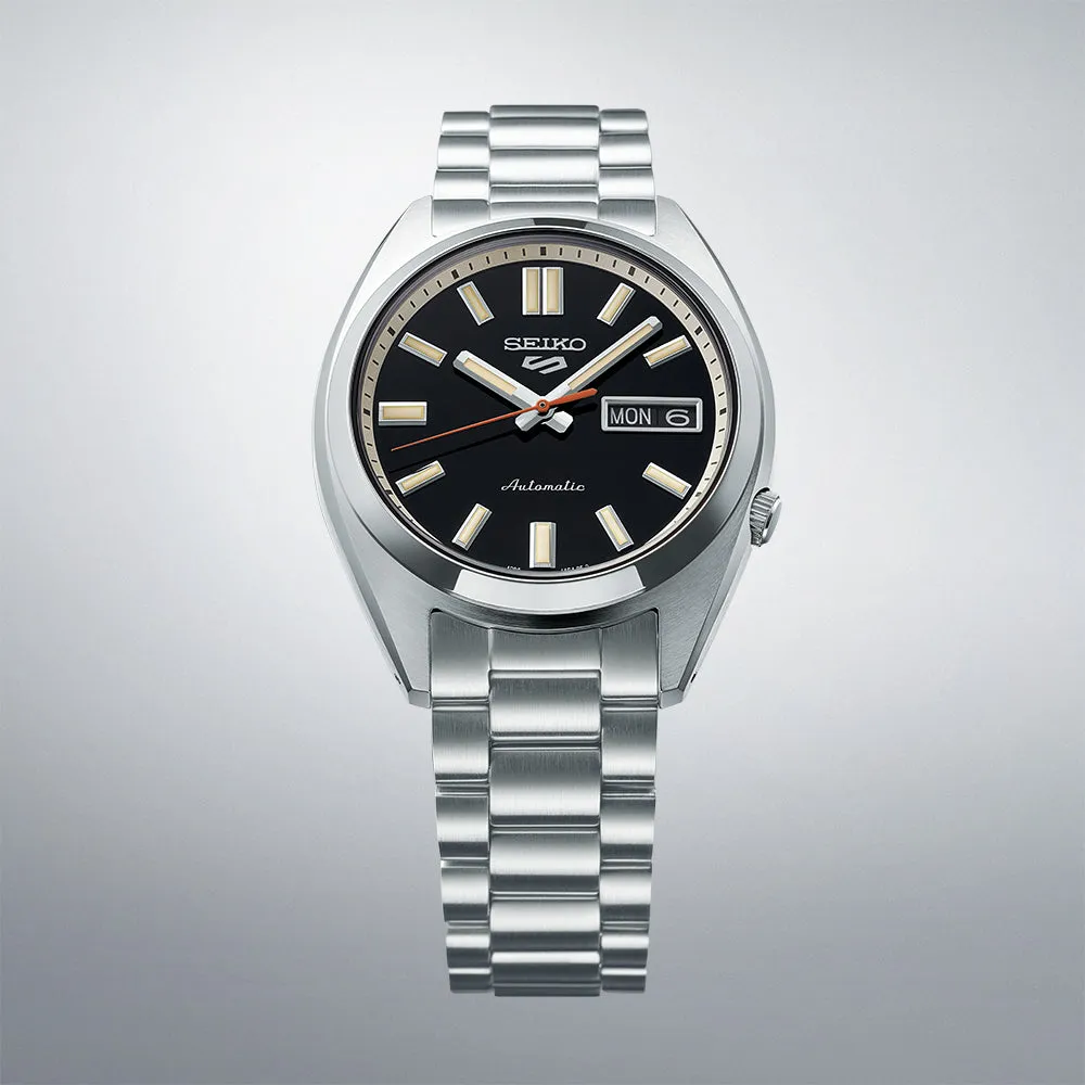 Seiko 5 Sports SXNS 'Deep Black Wash' Stainless Steel Mens Watch SRPK89K1