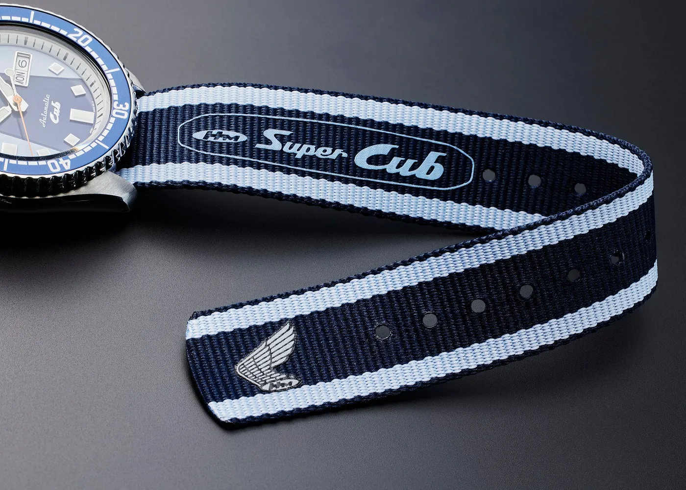 Seiko 5 Sports X Honda Super Cub Limited Edition Nylon Strap Watch SRPK37K1