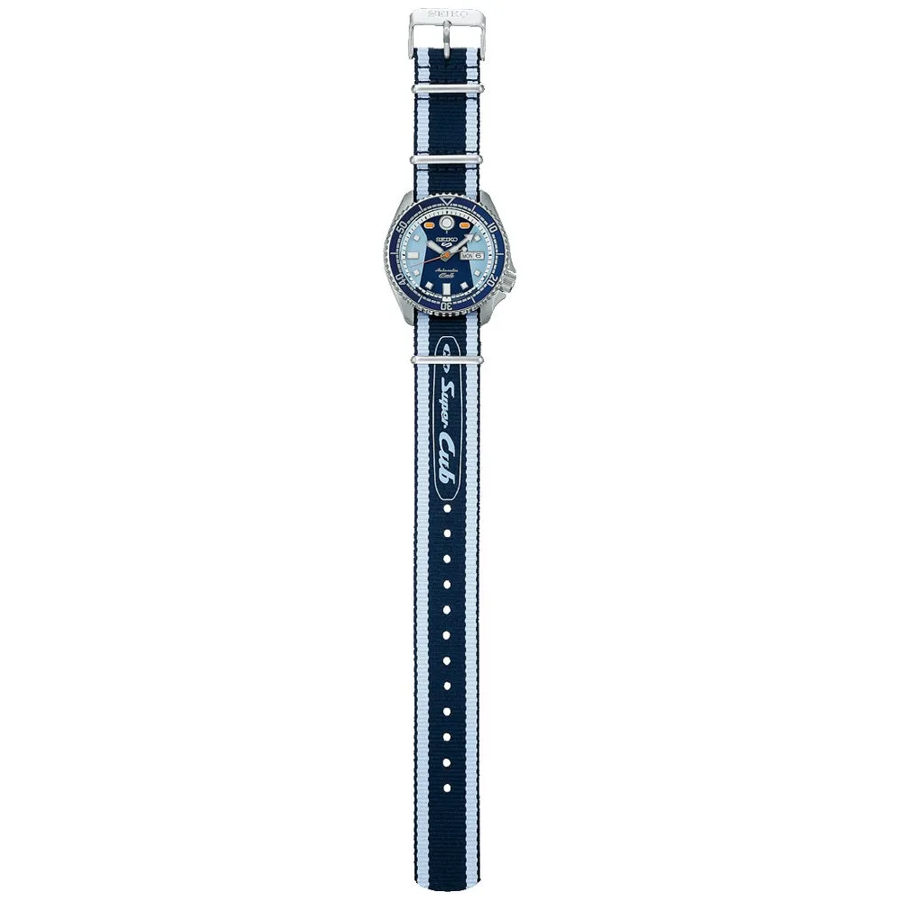 Seiko 5 Sports X Honda Super Cub Limited Edition Nylon Strap Watch SRPK37K1