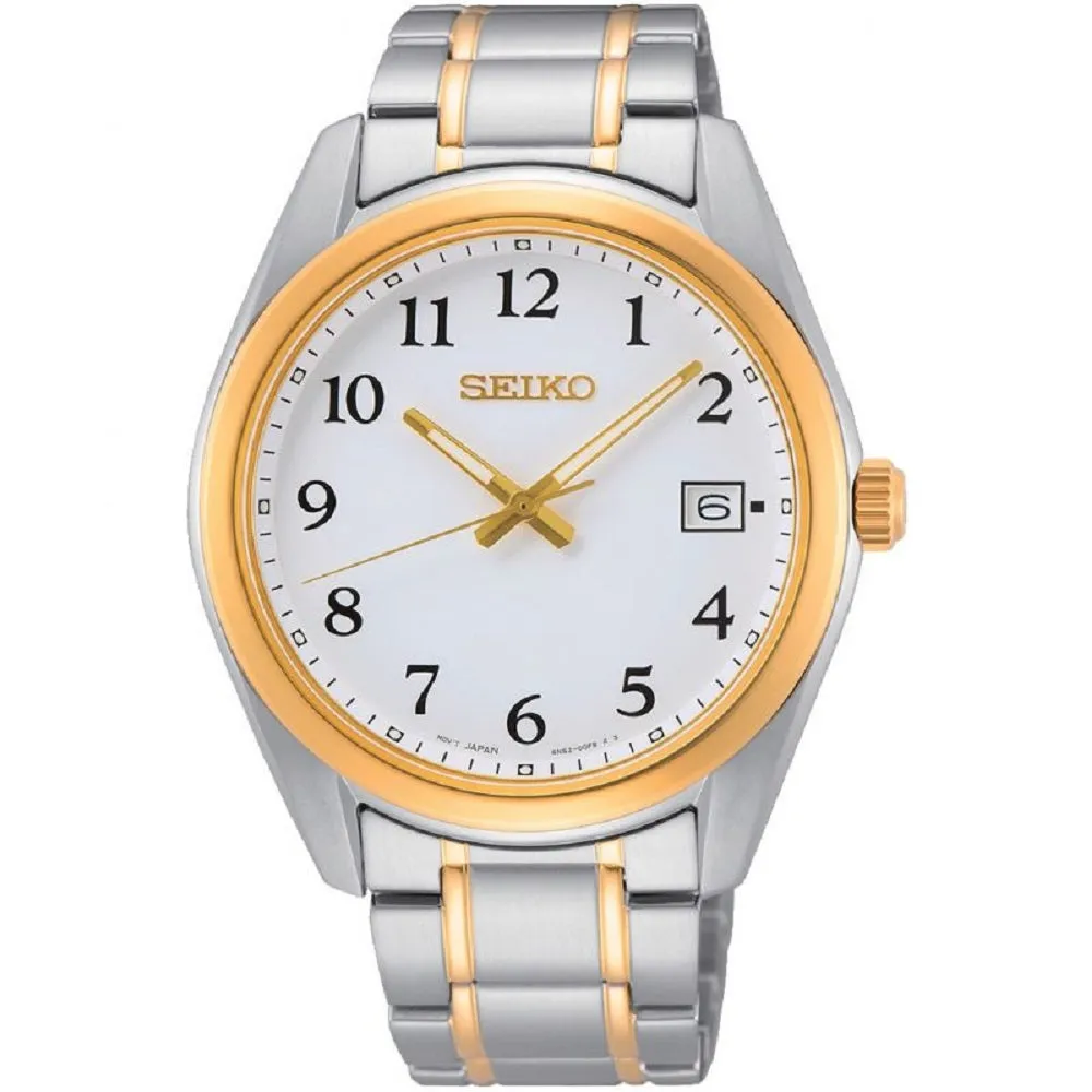 Seiko Classic Two Tone Mens Watch SUR460P1