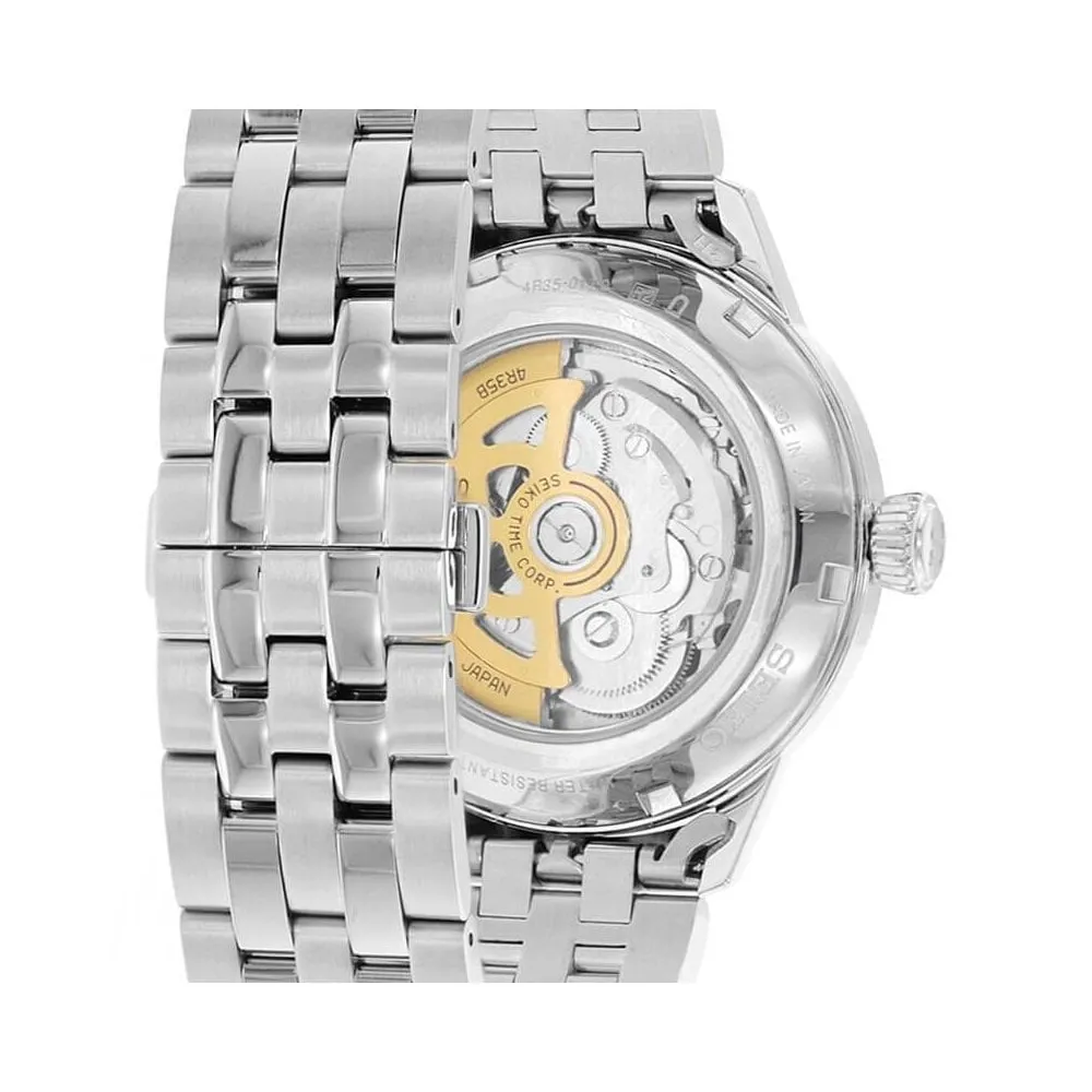 Seiko Presage Automatic Blue Face Cocktail Mens Watch SRPB41J1