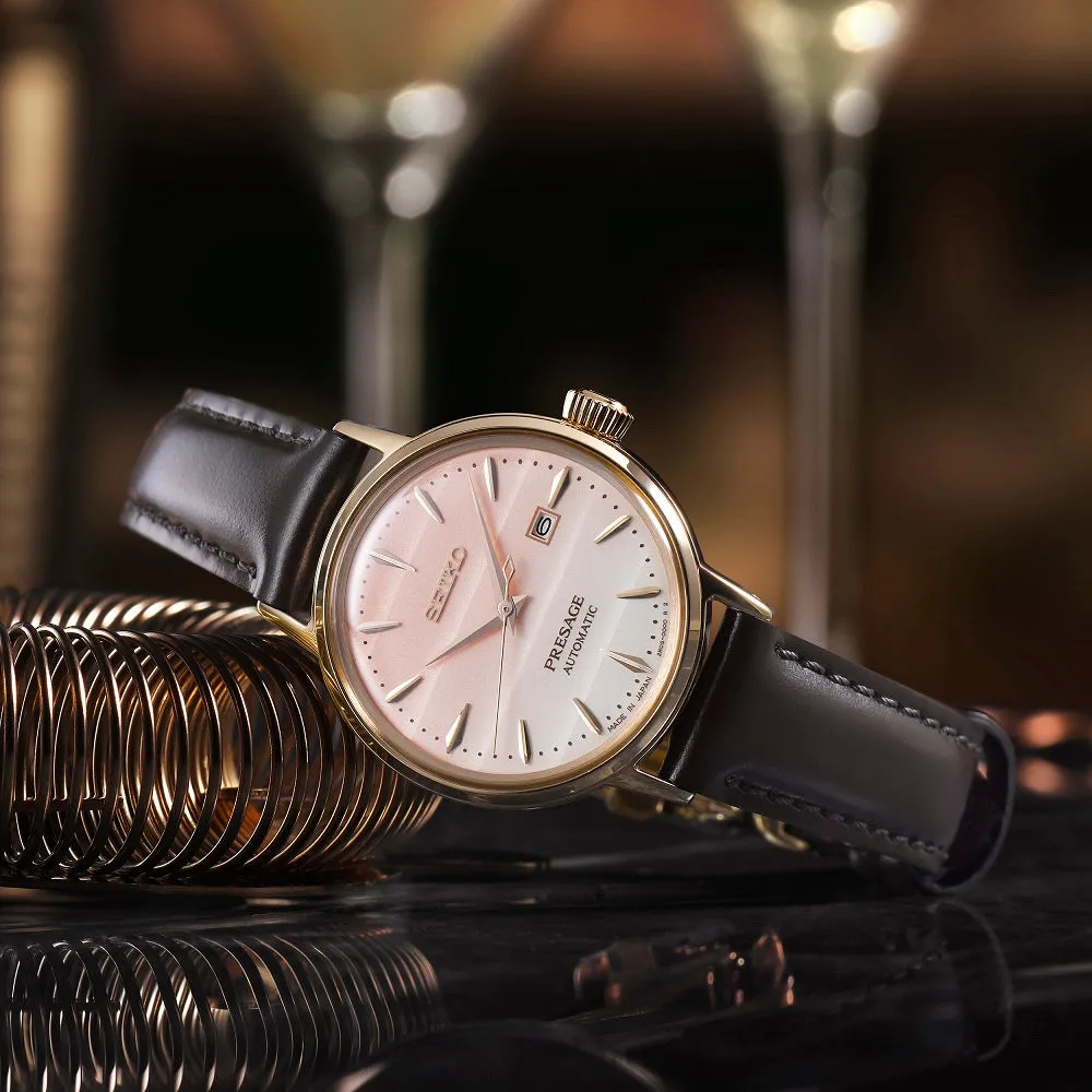 Seiko Presage Pinky Twilight Cocktail Time Limited Edition Ladies Watch SRE014J1