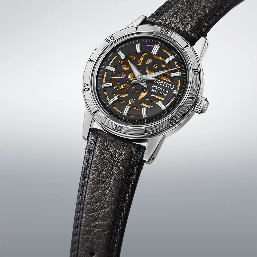 Seiko Presage Style 60's ‘Elegant yet Rugged’ Biker Style Watch SSA461J1
