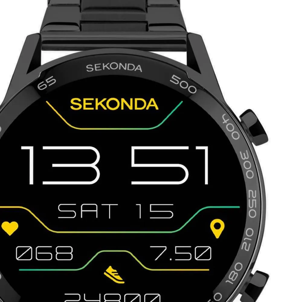 Sekonda Active Plus Smart Watch Black Case Black Bracelet 30226
