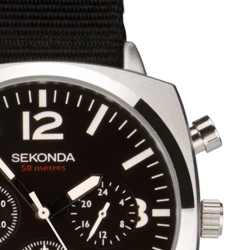 Sekonda Airborne Chronograph Mens Watch 1989