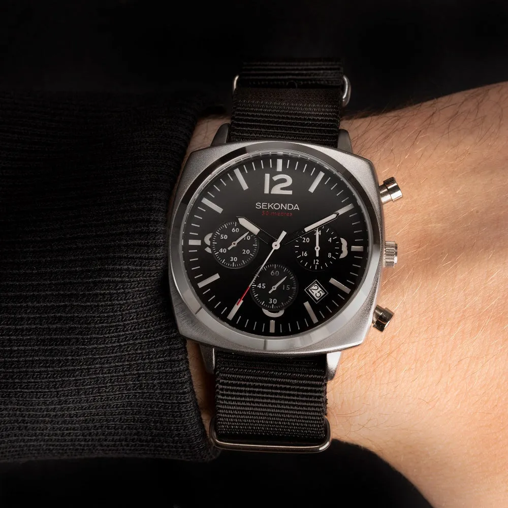 Sekonda Airborne Chronograph Mens Watch 1989