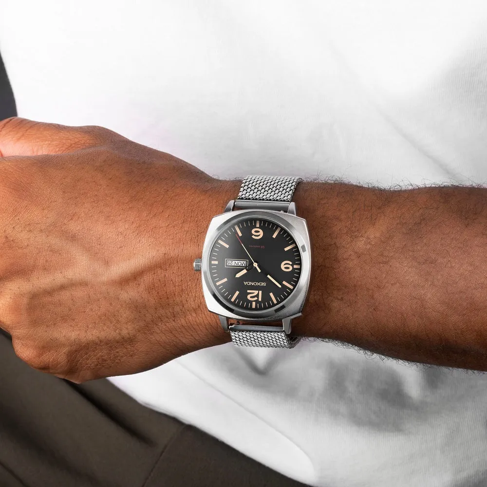 Sekonda Airborne Stainless Steel Silver Men's Watch 30101