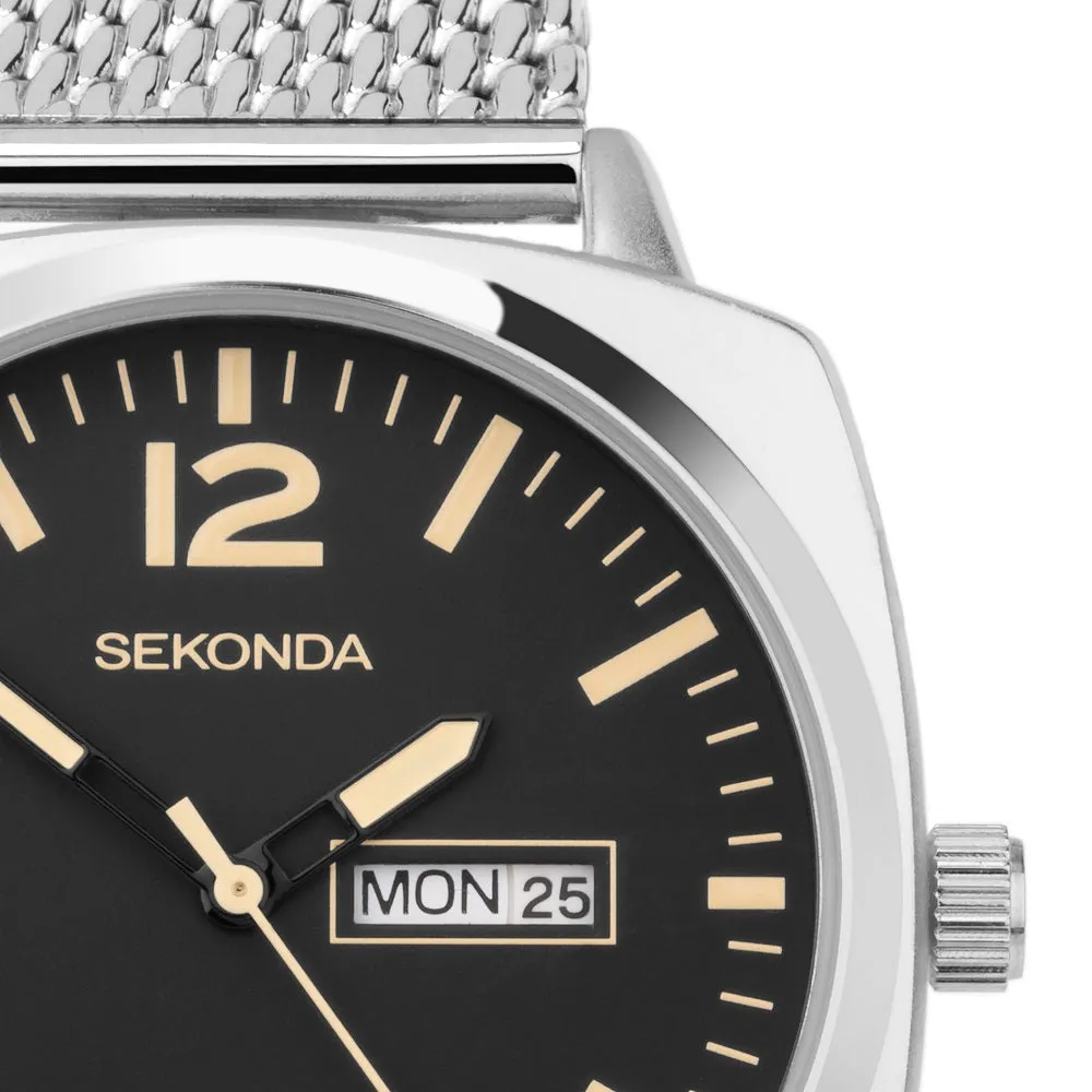 Sekonda Airborne Stainless Steel Silver Men's Watch 30101