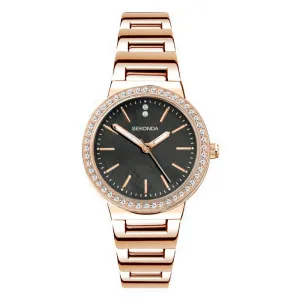 Sekonda Amelia Rose Crystal Set Ladies Watch 40530