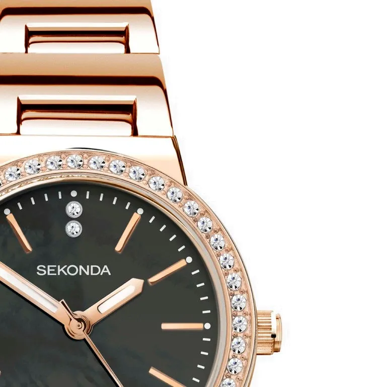 Sekonda Amelia Rose Crystal Set Ladies Watch 40530