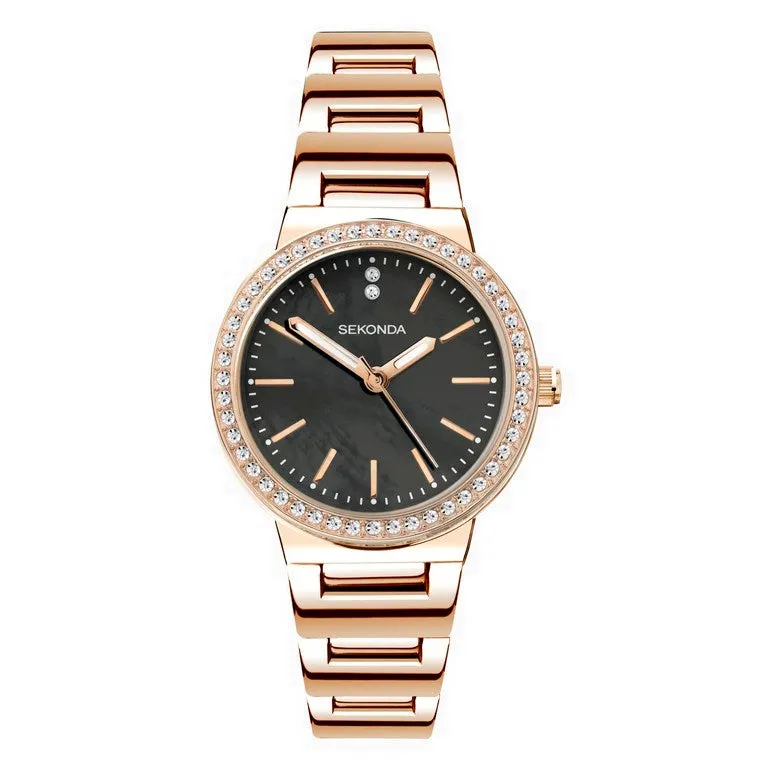 Sekonda Amelia Rose Crystal Set Ladies Watch 40530