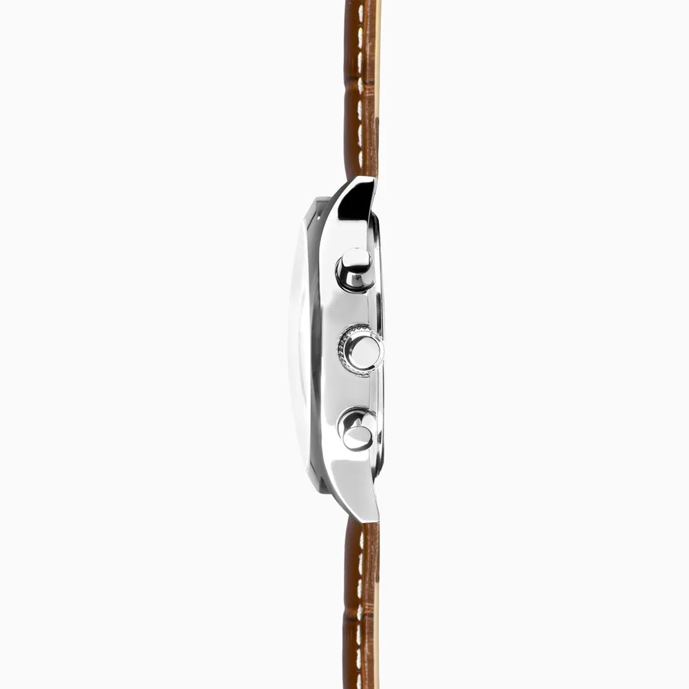 Sekonda Archer Brown Leather Strap Mens Watch 30236