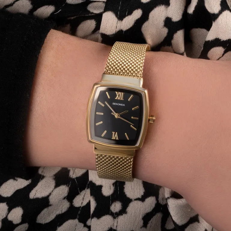 Sekonda Black Dial Ladies Watch 40383