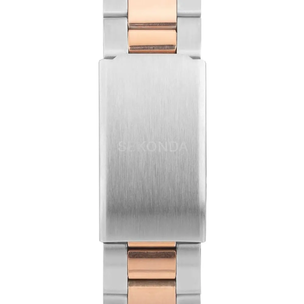 Sekonda Classic 38mm Two Tone Ladies Day Date Watch 2162