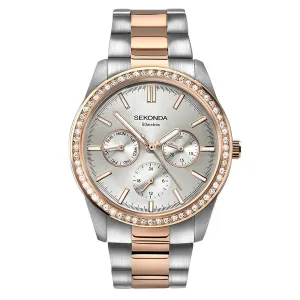 Sekonda Classic 38mm Two Tone Ladies Day Date Watch 2162