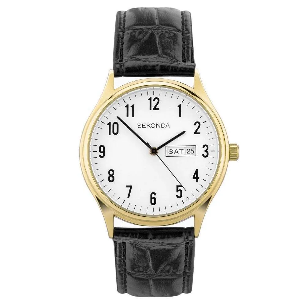 Sekonda Classic Easy Reader Leather Strap Watch 30123