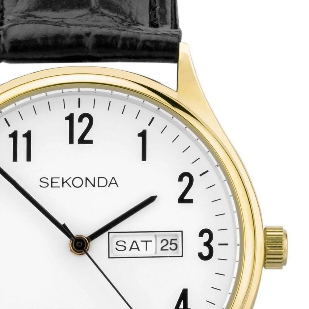Sekonda Classic Easy Reader Leather Strap Watch 30123
