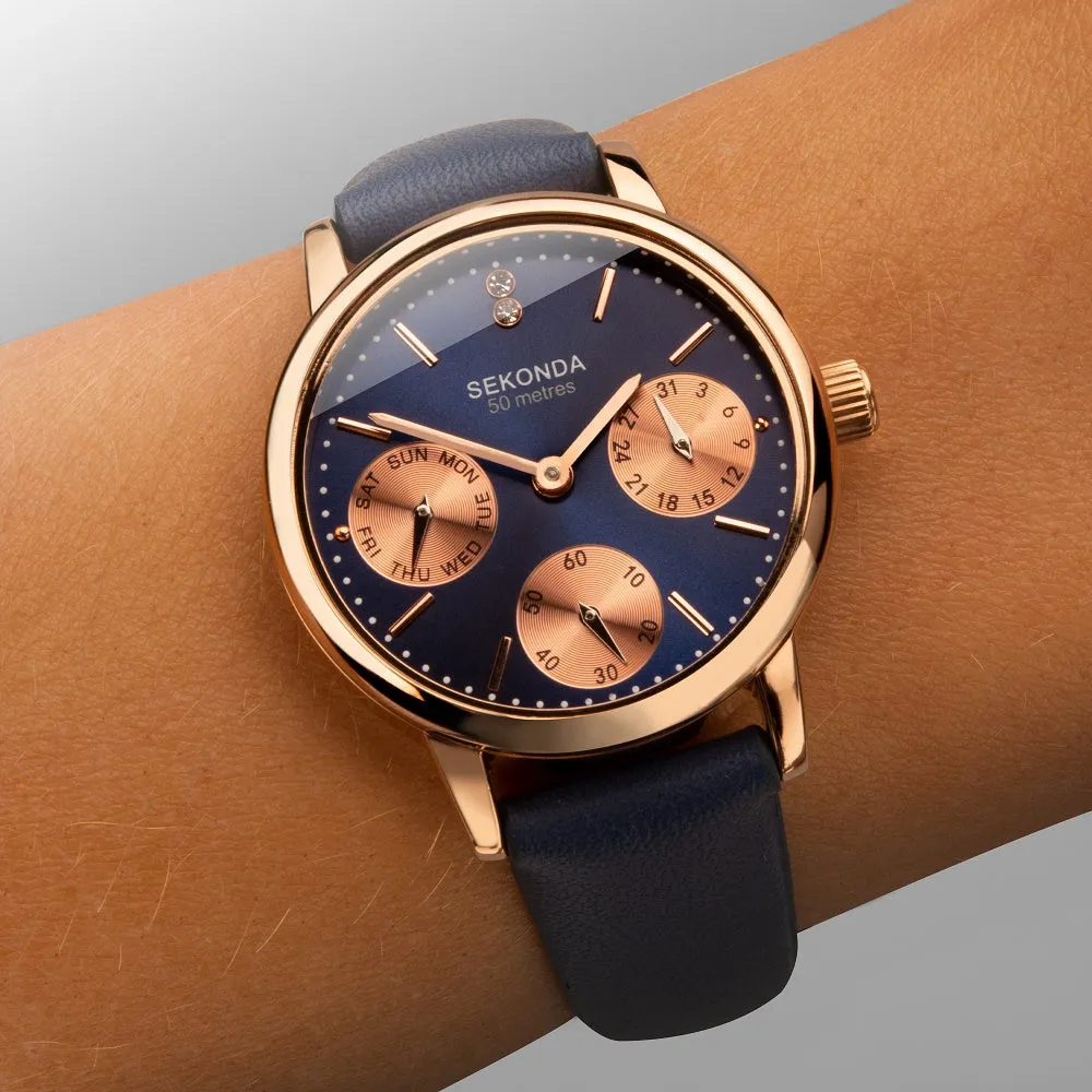 Sekonda Classic Ladies Watch Blue Strap 40304