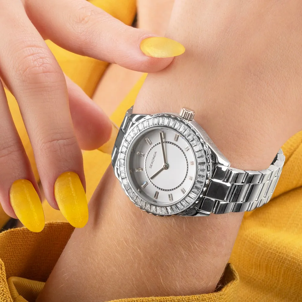 Sekonda Classic Margot Silver Colour Ladies Watch 40670